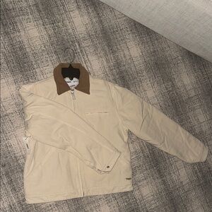 TNA Cream Jacket with Brown Collar